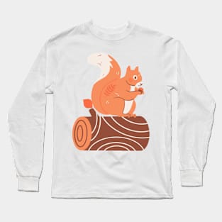 Squirrel Art Long Sleeve T-Shirt